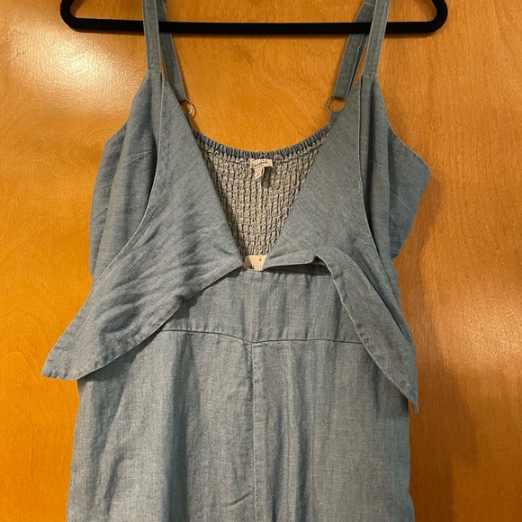 Splendid Tie-front Denim Jumpsuit - Picture 11 of 16